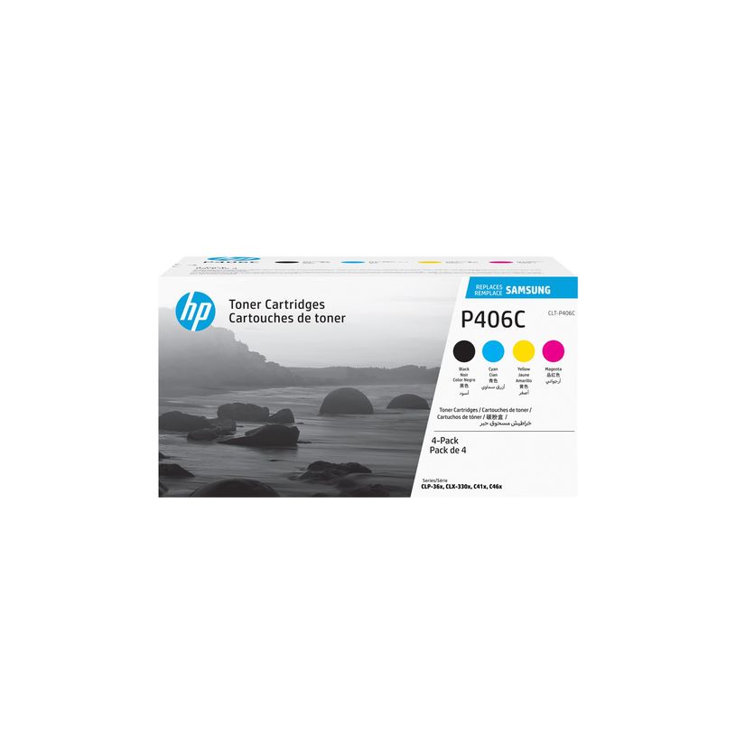 8806085816572-Samsung CLT-P406C - Pack de 4 - noir, cyan, magenta, jaune - cartouche laser d'origine-P_79396953_6-3