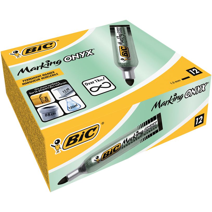 3086123010000-BIC ONYX 1482 - Pack de 12 marqueurs permanents - pointe ogive - noir-P_79397295_1-0
