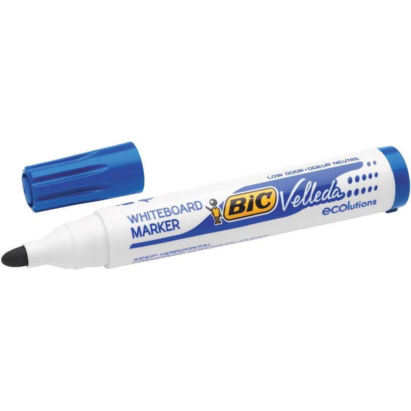 2012349933091-BIC VELLEDA 1701 - Pack de 12 marqueurs effaçables - pointe ogive - bleu-P_79397300_5-1