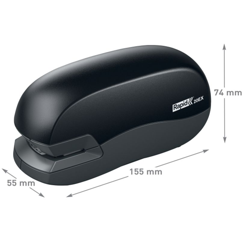 4051661010866-Rapid - Agrafeuse électrique Fixativ 20EX noir - capacité de 20 feuilles - agrafes 24/6 o-P_79397310_4-0
