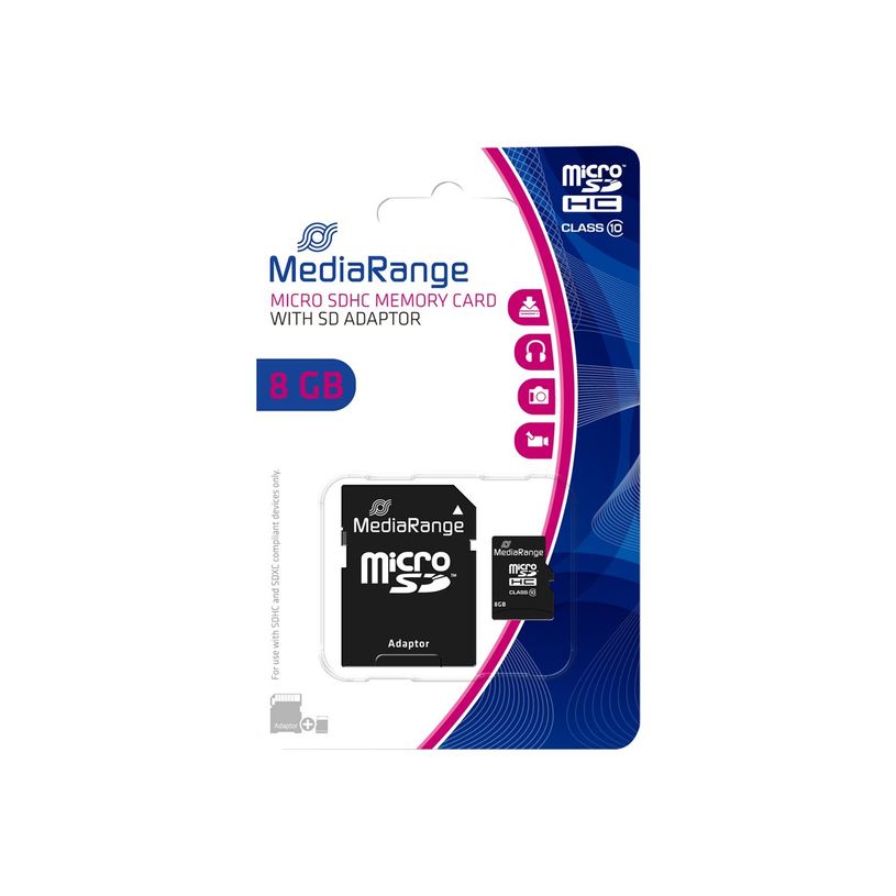 4260283113514-MediaRange - carte mémoire 8 Go - Class 10 - micro SDHC-P_79397313_3-2