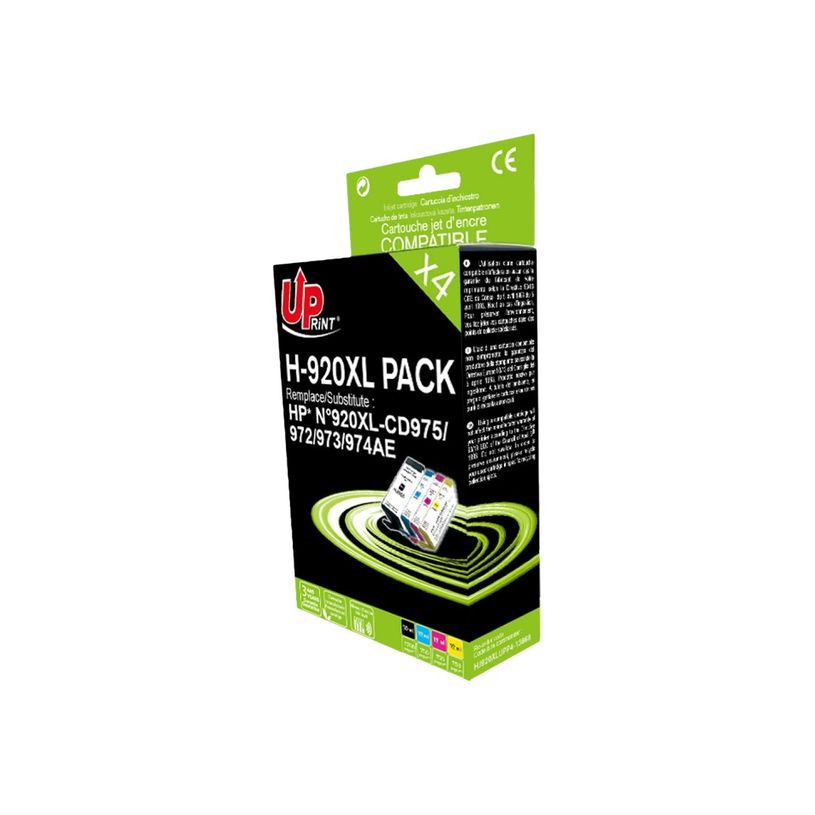 3584770888992-Cartouche remanufacturée HP 920XL - pack de 4 - noir, cyan, magenta, jaune - Uprint-P_79397330_1-0