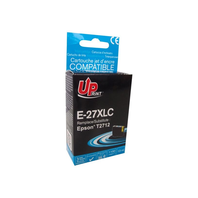 3584770889265-Cartouche compatible Epson 27XL Réveil - cyan - Uprint-P_79397332_1-0