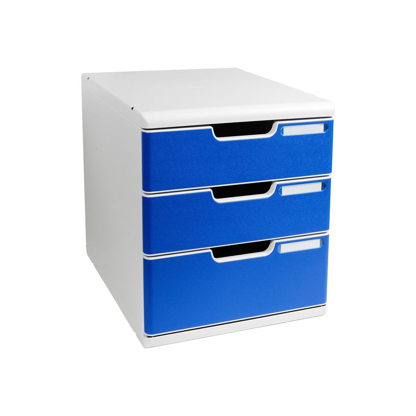 9002493422353-Exacompta MODULO Classic - Bloc de classement à tiroirs - 3 tiroirs - A4 Plus - bleu-P_79397365_1-0