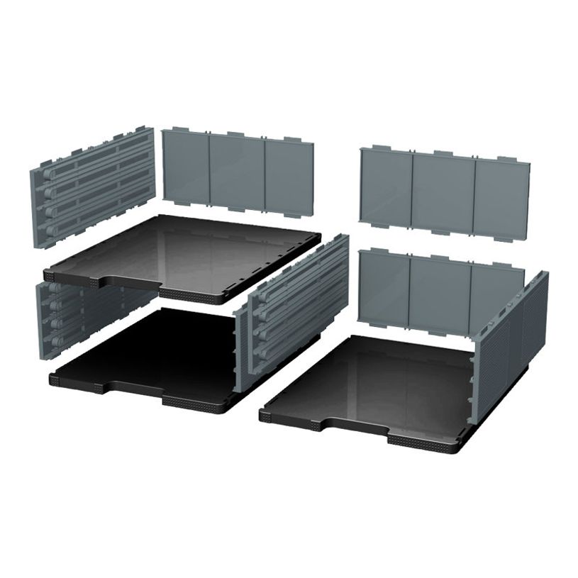 9002493422766-Exacompta Modulo Ecoblack - Elément de base cases jumbo noir/gris souris-P_79397373_1-0