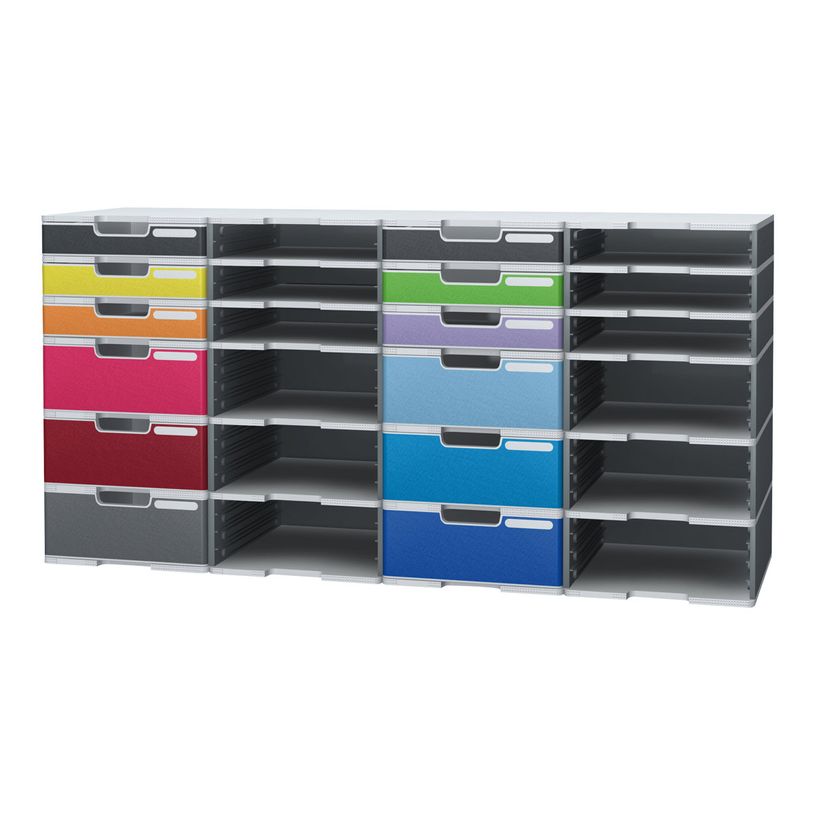 9002493427297-Exacompta MODULODOC Classic - 10 Panneau avant d'armoire à tiroir - A4 - couleurs assortie-P_79397379_1-0