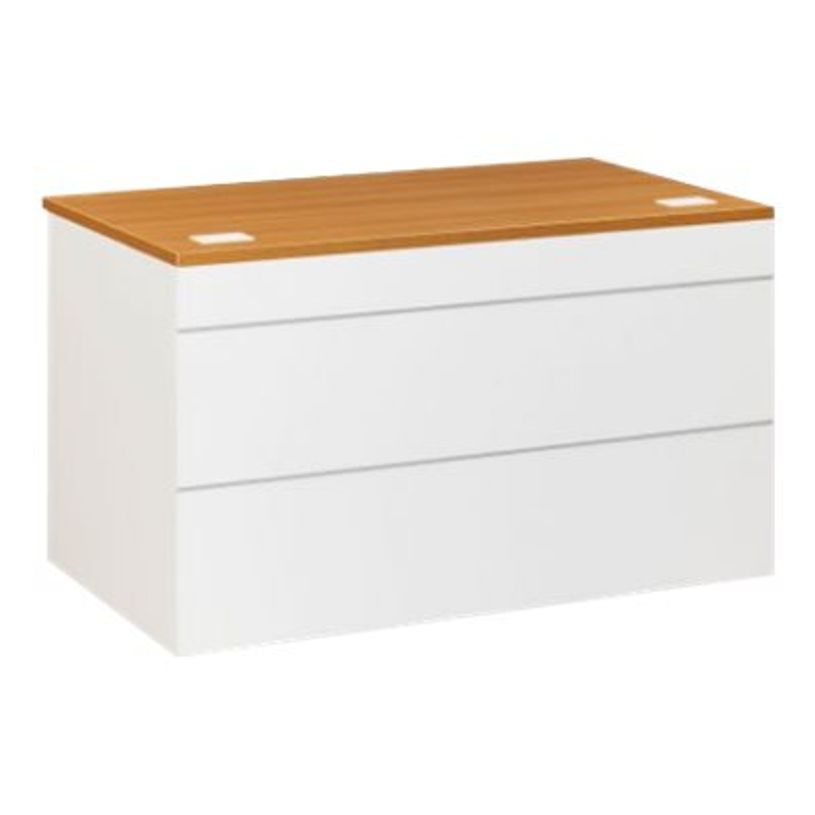 3483600381804-Plan d'accueil bas - SUNDAY - noyer - L 120 cm-P_79397495_1-0