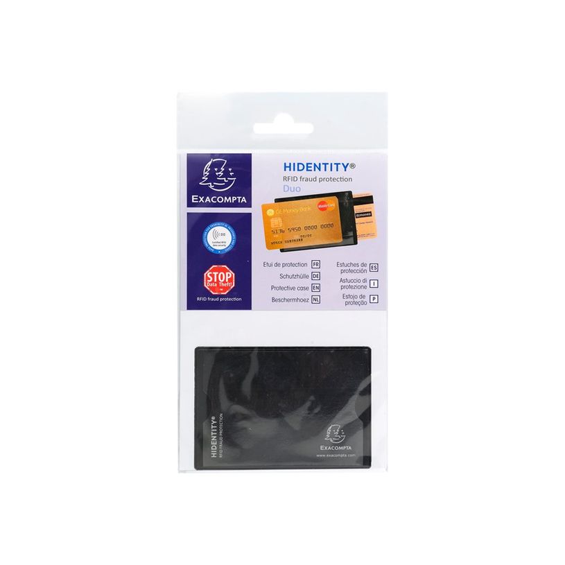 3130630054016-Exacompta Hidentity - Etui de protection de carte d'identité - PVC - noir-P_79397556_3-2