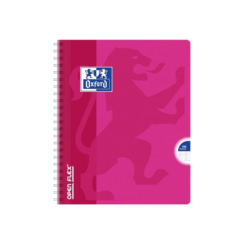 3020120013992-Oxford Openflex - Cahier polypro à spirale 17 x 22 cm - 100 pages - grands carreaux (Seyes) - disponib-P_79397585_8-6