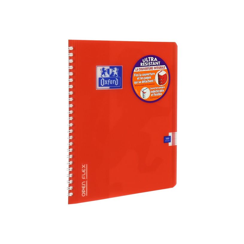 3020120013992-Oxford Openflex - Cahier polypro à spirale 17 x 22 cm - 100 pages - grands carreaux (Seyes) - disponib-P_79397585_9-7