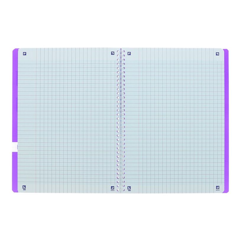 3020120018867-Oxford Openflex - Cahier polypro à spirale A4 (21x29,7 cm) - 100 pages - grands carreaux (Seyes) - disponib-P_79397591_1-7