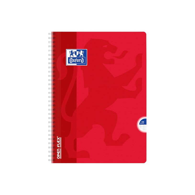 3020120018867-Oxford Openflex - Cahier polypro à spirale A4 (21x29,7 cm) - 100 pages - grands carreaux (Seyes) - disponib-P_79397591_5-3