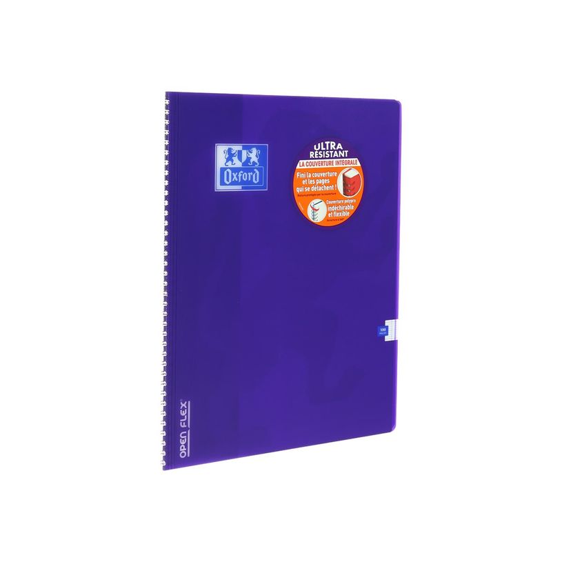 3020120019468-Oxford Openflex - Cahier polypro à spirale 24 x 32 cm - 100 pages - grands carreaux (Seyes) - disponib-P_79397592_7-6