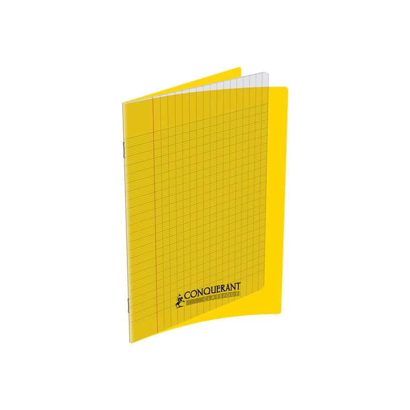 3020120203928-Conquérant Classique - Cahier polypro 17 x 22 cm - 96 pages - grands carreaux (Seyes) - ja-P_79397609_1-0