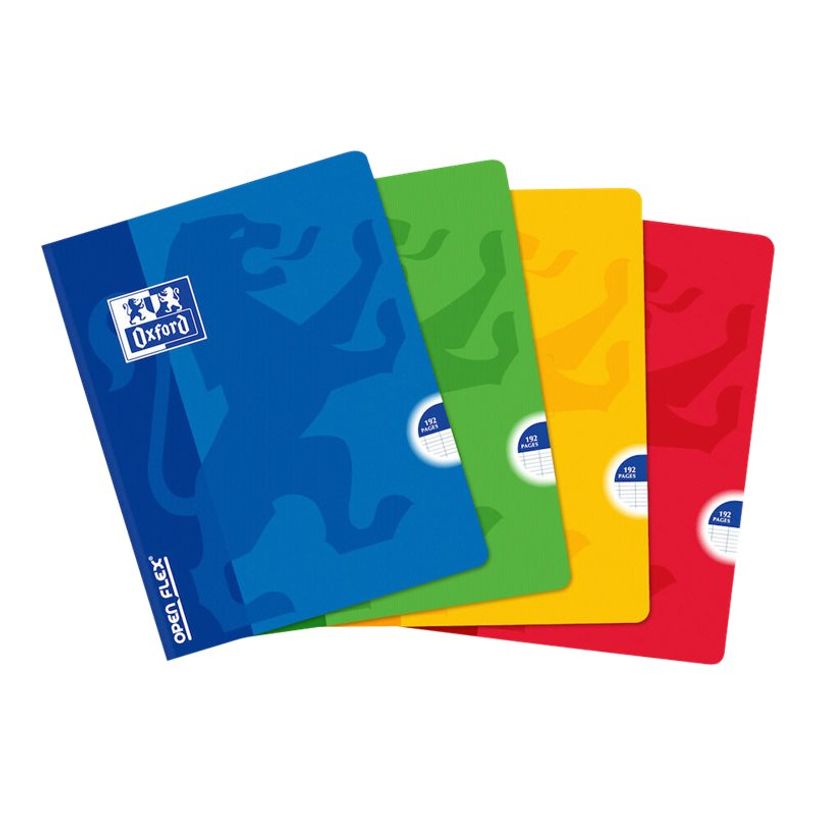 3147280049767-Oxford Openflex - Cahier polypro broché 17 x 22 cm - 192 pages - grands carreaux (Seyes) - disponib-P_79397643_1-0