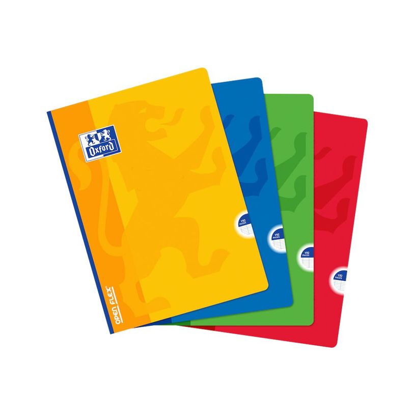 3147280049804-Oxford Openflex - Cahier polypro broché A4 (21x29,7 cm) - 192 pages - grands carreaux (Seyes) - disponib-P_79397644_1-0