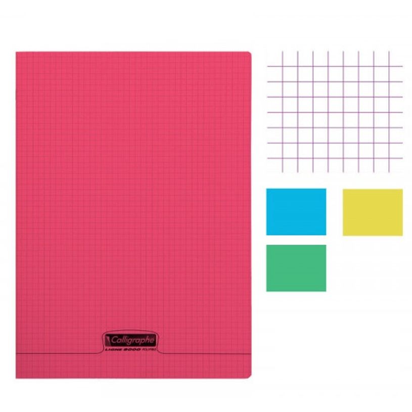 3210330180427-Calligraphe 8000 - Cahier polypro - 17 x 22 cm - 96 pages - petits carreaux (5x5 mm) - disponib-P_79397663_1-0