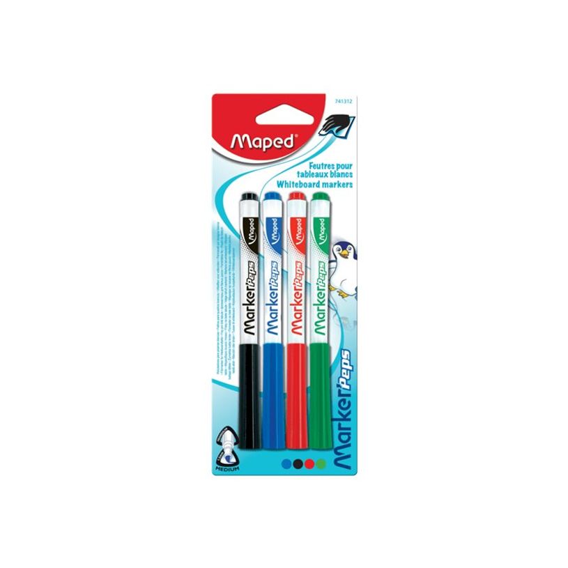 3154147413128-Maped Marker'Peps - Pack de 4 marqueurs effaçables - pointe fine - couleurs assorties-P_79397811_2-5