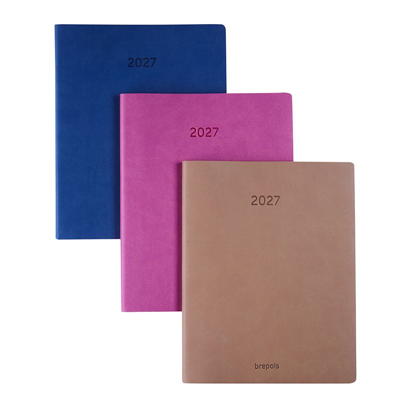 5412303145336-Agenda Colora Timing - 1 semaine sur 2 pages - 17 x 22 cm - disponible dans différentes couleurs - Bre--0