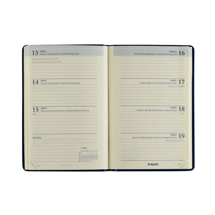 5412303145350-Agenda de poche Delta Colora - 1 semaine sur 2 pages - 8 x 12 cm - disponible dans différentes couleur--1