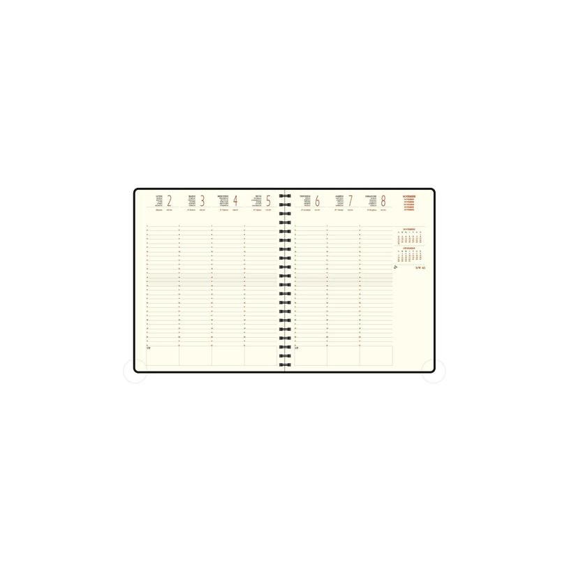 3660942049801-Agenda de bureau spiralé Duo Kaa Eurotime 22S - 1 semaine sur 2 pages - 18,5 x 22,5 cm - disponible dans différentes cou--2