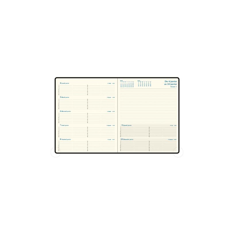 3660942004527-Agenda de bureau Barbara Espace 22 - 1 semaine sur 2 pages - 18,5 x 22,5 cm - disponible dans différentes cou--3