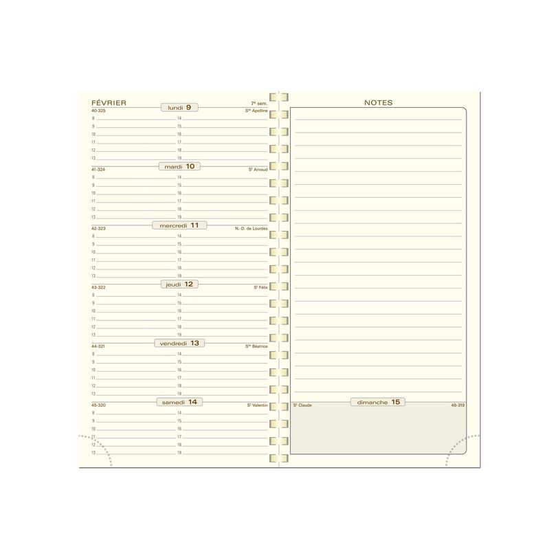 3660942049733-Agenda de poche spiralé Duo Kaa Espace 17S - 1 semaine sur 2 pages - 9 x 17,5 cm - disponible dans diff-P_79398217_1-6