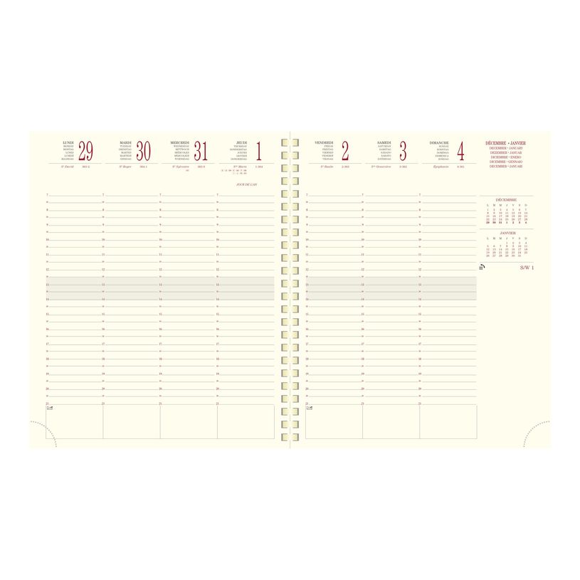 3660942049801-Agenda de bureau spiralé Duo Kaa Eurotime 22S - 1 semaine sur 2 pages - 18,5 x 22,5 cm - disponible dans diff-P_79398223_1-8