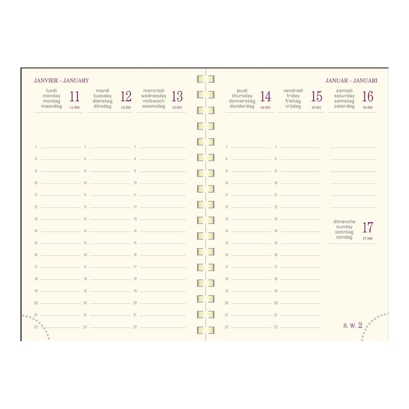 3660942049665-Agenda de poche spiralé Duo Kaa Eurotime 13S - 1 semaine sur 2 pages - 9 x 13 cm - disponible dans diff-P_79398242_1-6