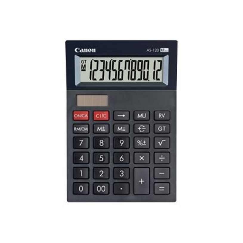 4960999673608-Calculatrice de bureau Canon AS-120 - 12 chiffres - alimentation batterie et solaire-P_79398287_5-1
