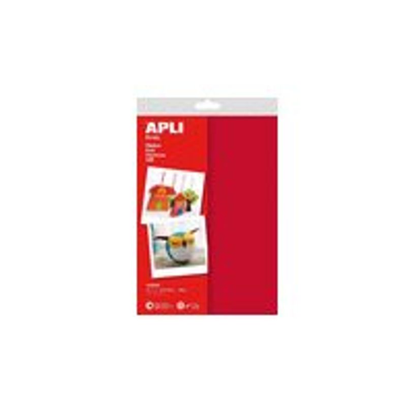 8410782135760-APLI kids - 10 feuilles feutrines - A4 (21 x 29,7 cm) - 10 feuilles - rouge -P_79398868_1-0