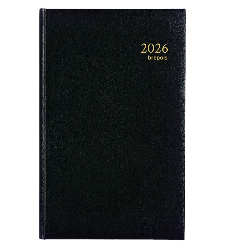 2012349927076-Agenda Lima Caravelle - 1 jour par page - 13 x 20,8 cm - noir - Brepols--0