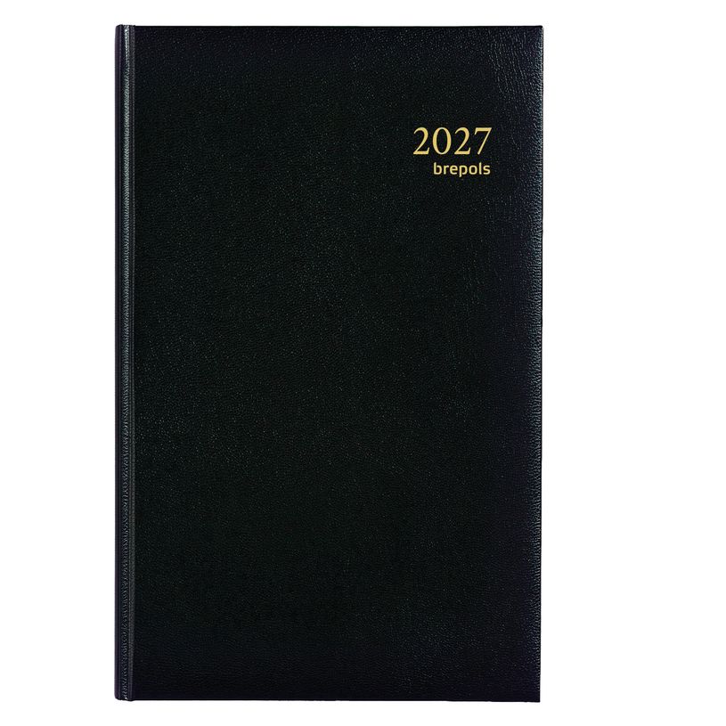 5412303128193-Agenda Lima Caravelle - 1 jour par page - 13 x 20,8 cm - noir - Brepols--0