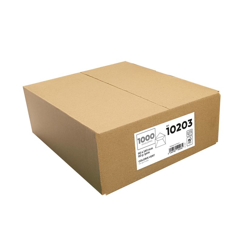 3240180102034-La Couronne - 1000 Enveloppes élection - 90 x 140 mm - 80 gr - sans fenêtre - vert - sans-P_79399376_1-0
