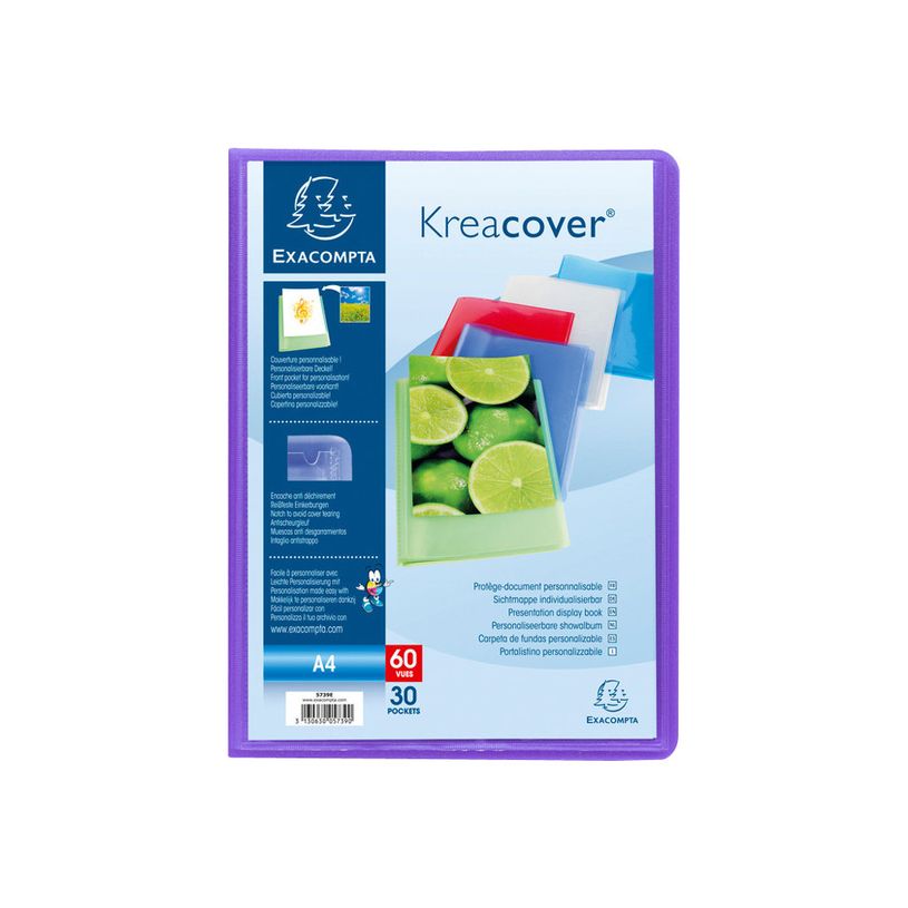 3130630057598-Exacompta Kreacover - Porte vues personnalisable - 100 vues - A4 - disponible dans différe-P_79399546_2-1