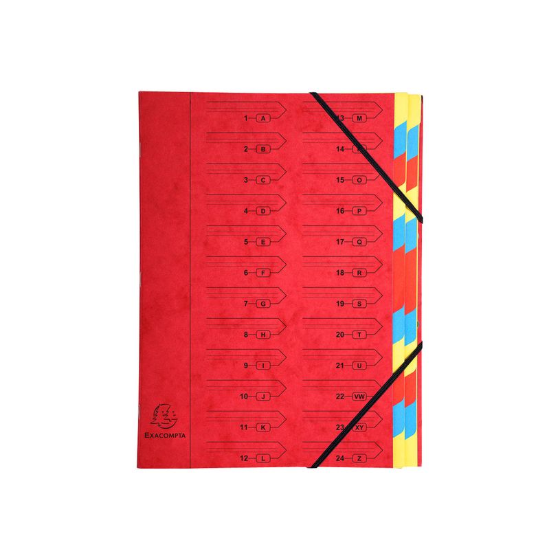 3130630542452-Exacompta Nature Future - Parapheur 24 compartiments - rouge-P_79399553_1-0