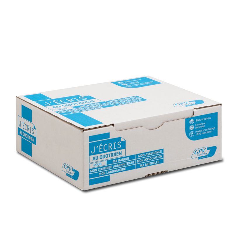 3250650028863-GPV - boîte de 500 enveloppes blanches - DL 110x220 90 g/m² -  bande de protection-P_79399674_2-1