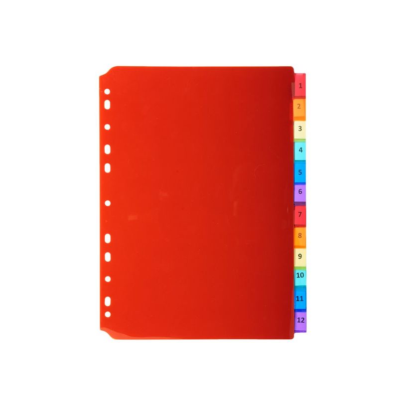 3130630039129-Exacompta - Intercalaire personnalisable 12 positions - A4 - polypropylène coloré-P_79399735_2-1