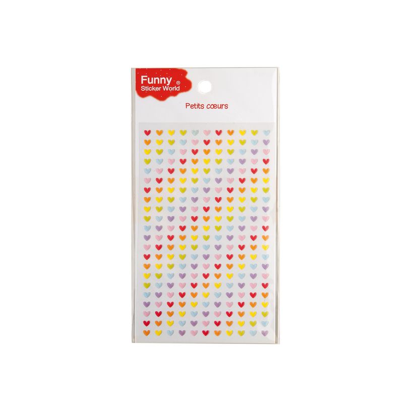 3108726098756-Oberthur Funny Sticker World - Stickers - petits coeurs -P_79400150_1-0