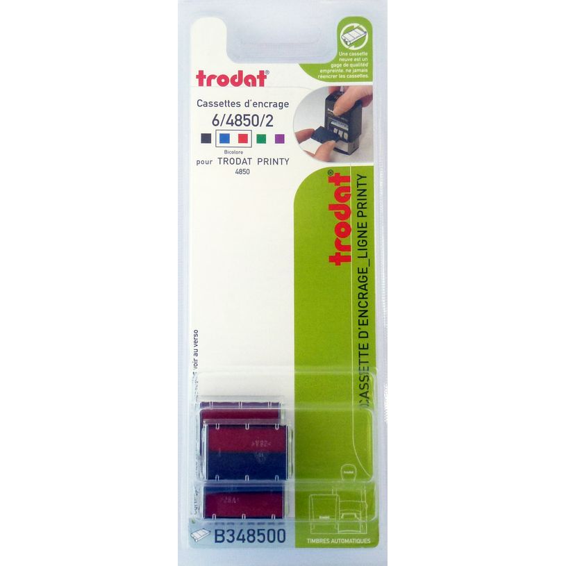 3459593485003-Trodat - 3 Encriers bicolores 6/4850 recharges pour tampon Printy 4850 - bleu/rouge-P_79400270_1-0
