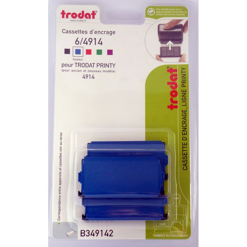 3459593491424-Trodat - 3 Encriers 6/4914 recharges pour tampon Printy 4914 - bleu-P_79400285_1-0
