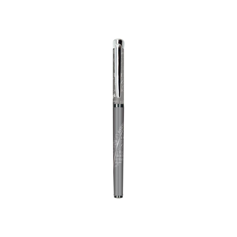 3108722406685-Oberthur Agathe - Stylo plume gris-P_79400368_1-0