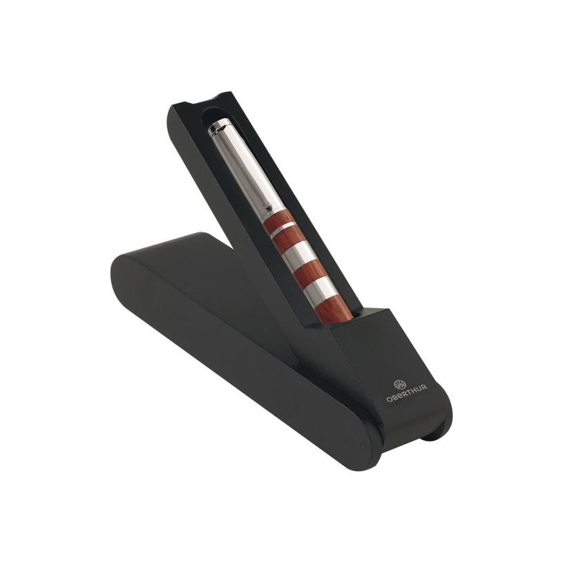 3108722412068-Oberthur Jazz - Stylo à bille bois de rose / chromé-P_79400375_1-0