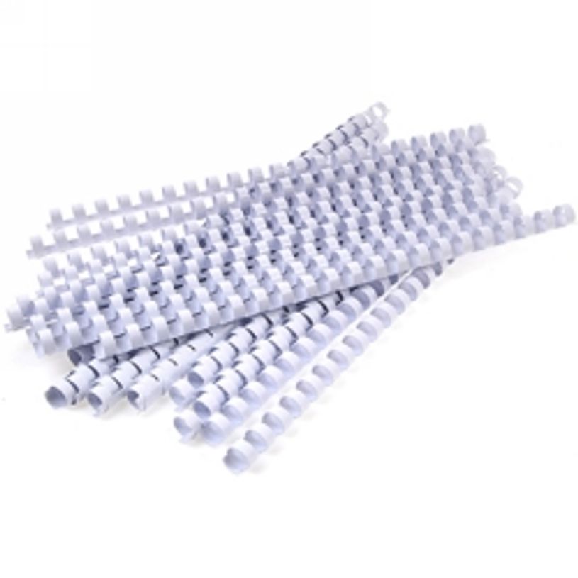 077511534829-Fellowes - 50 anneaux de reliure en plastique - 25mm - jusqu'à 210 feuilles - blanc-P_79400516_1-0