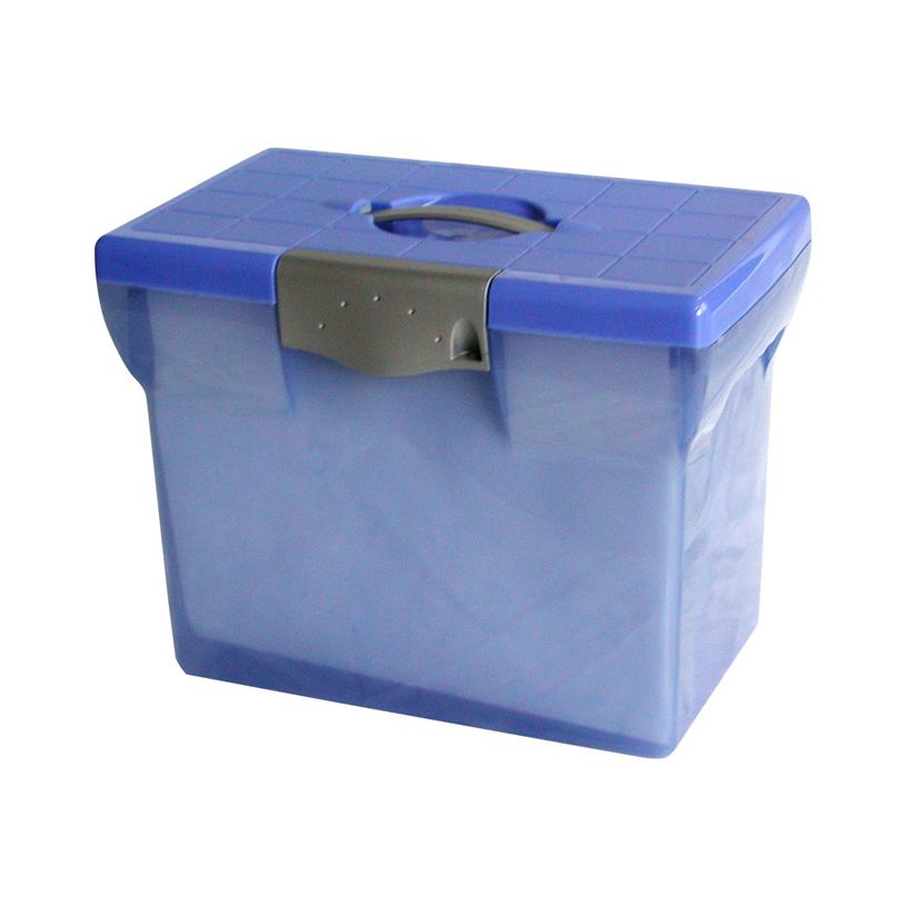 3219090400622-Pierre Henry - Classeur ménager en plastique (valisette) avec 5 dossiers suspendus - bleu-P_79401077_2-0