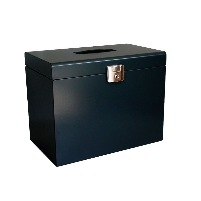 3219090401551-Pierre Henry - Classeur ménager en métal (valisette) avec 5 dossiers suspendus - noir-P_79401083_1-0