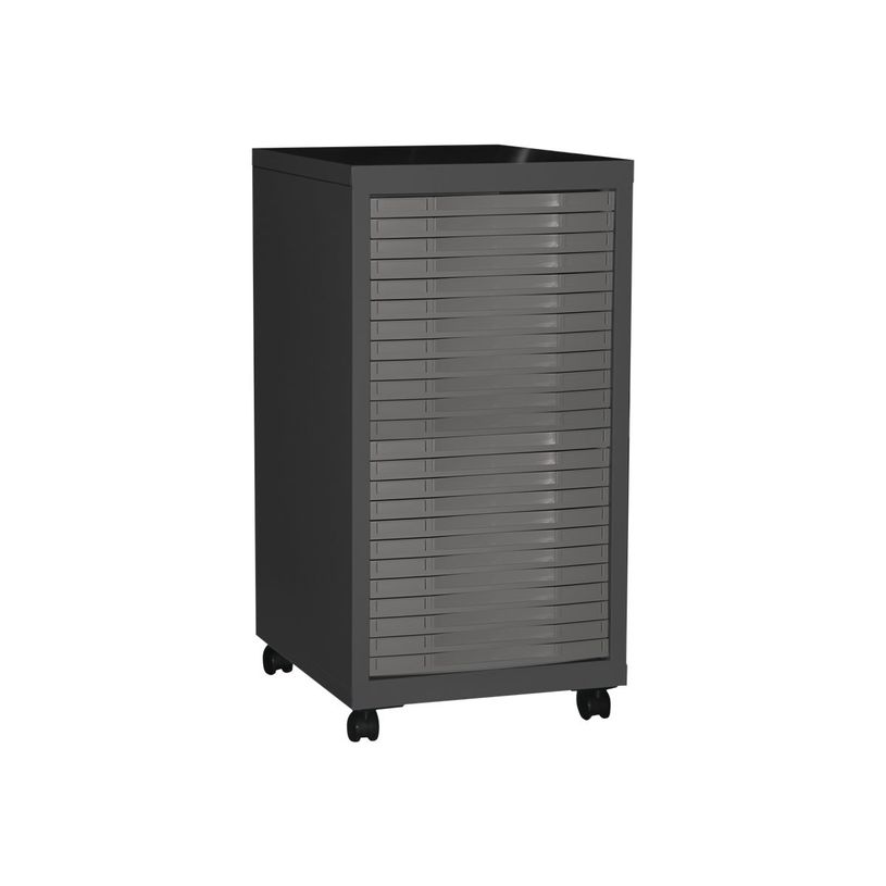 3219091941438-Desserte de rangement 24 tiroirs - anthracite/taupe-P_79401141_1-0