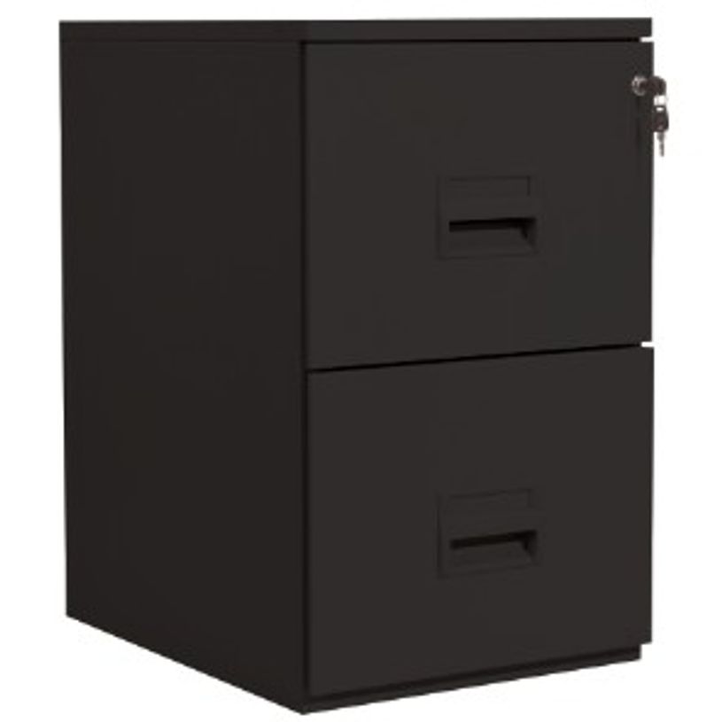 3219091966059-Classeur 2 tiroirs pour dossiers suspendus - 68 x 42 x 54 cm - noir-P_79401162_1-0