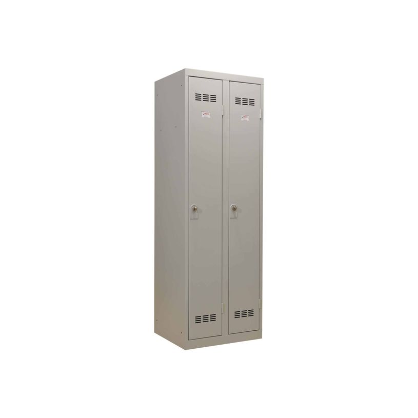 3219093104640-Vestiaire Industrie Propre - 2 portes - 180 x 60 x 50 cm - gris/gris-P_79401172_1-0