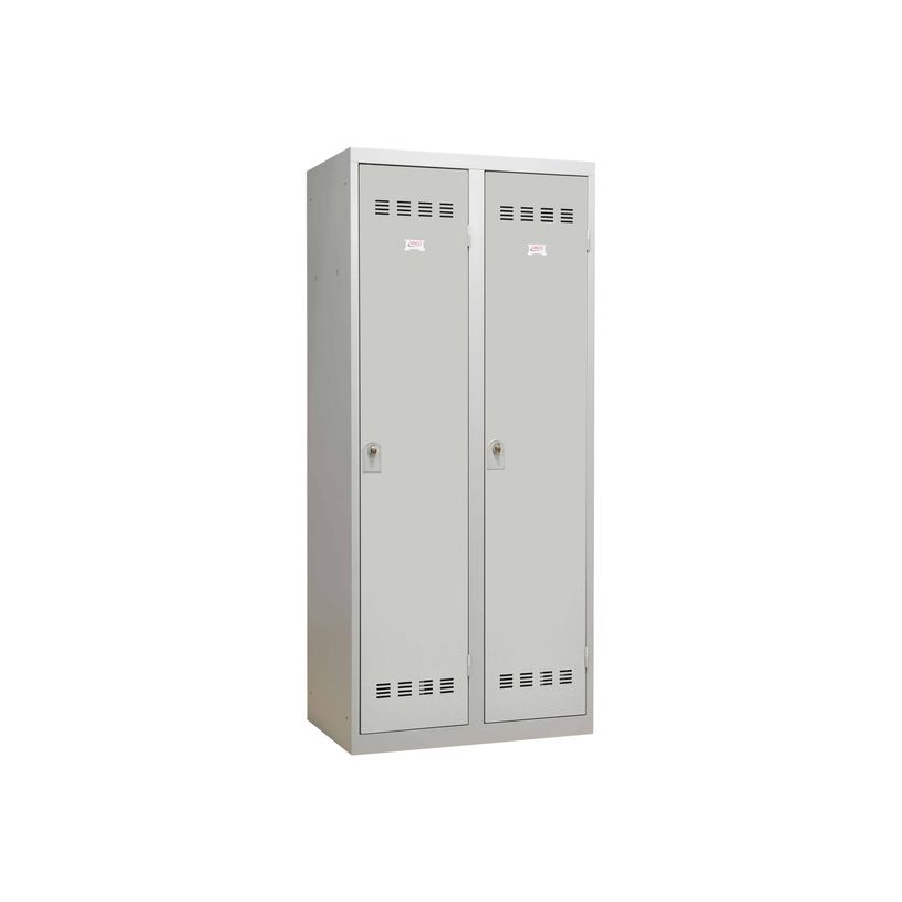 3219093114342-Vestiaire Industrie Salissante - 2 portes - 180 x 80 x 50 cm - gris/gris-P_79401178_1-0